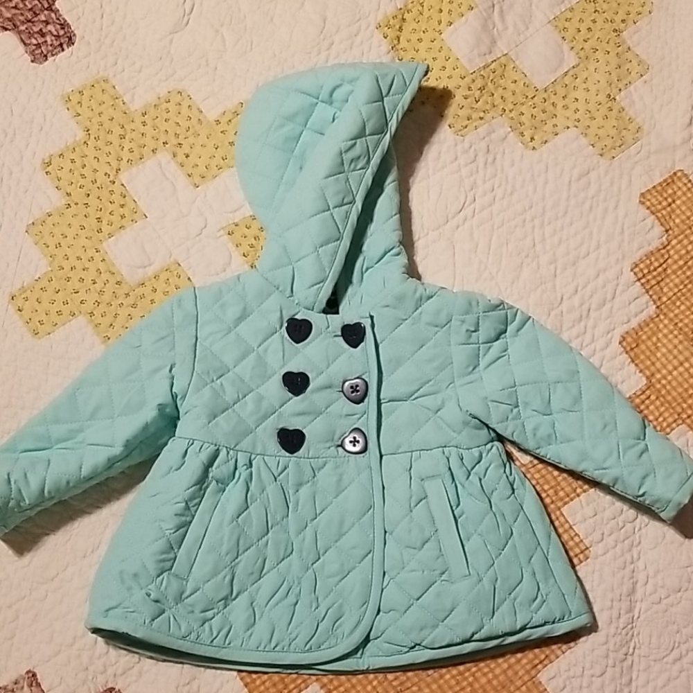 Quilted blue jacket